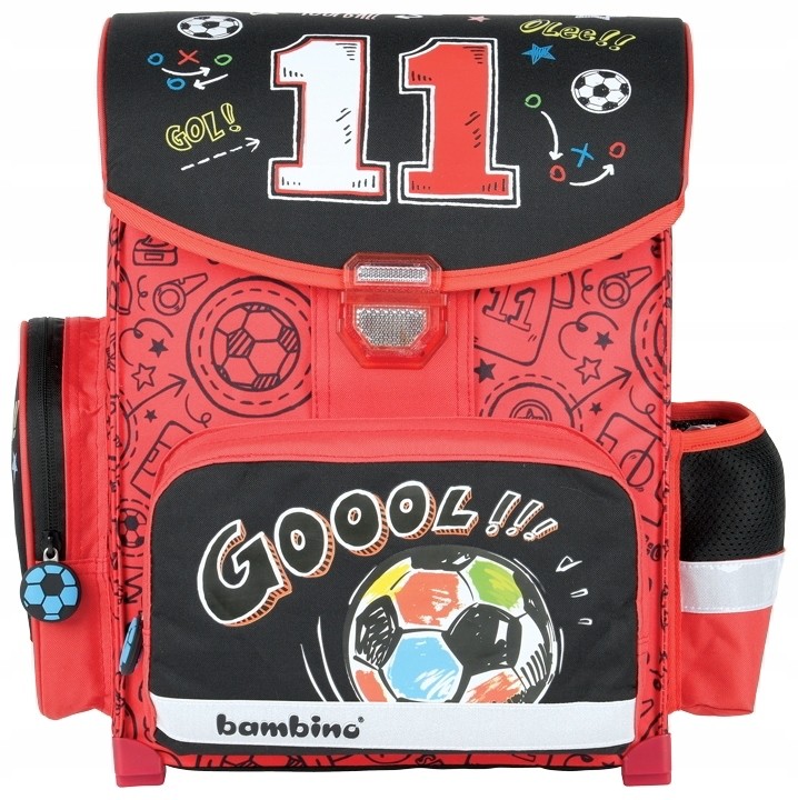 Premium školský batoh 14” FOOTBALL s mnohými funkčnými vreckami a komfortnými prvkami